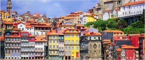 Obraz - Ribeira, Portugalsko (120x50 cm)