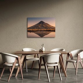 Obraz odrazu hory Taranaki, Nový Zéland (70x50 cm)