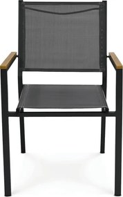 Záhradná stolička sivá AZC-L1303 GREY - drobná chyba z výroby
