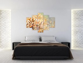 Obraz - Maľované rastliny (150x105 cm)
