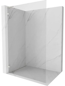 Mexen Lunar L sprchová stena ľavá 110 x 200 cm, 8mm číre sklo, brúsená oceľ, 830L-110-000-97-00-L