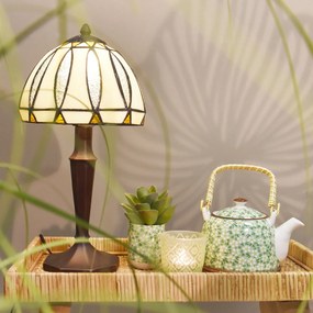 Stolná lampa Tiffany Oneida - Ø 19 * 40 cm E14 / 40W