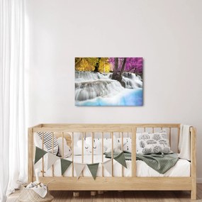 Obraz Erawan vodopádu v lese (70x50 cm)