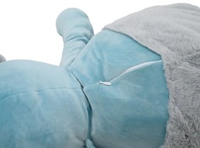 Plyšový MACKO BOB s detskou dekou vo vnútri modrý
