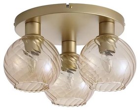 Searchlight 44521CP - Stropné svietidlo RADIANCE 3xE27/60W/230V pr. 37,5 cm zlaté