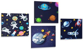 Set obrazov záhadný vesmír Varianta: 4x 40x40