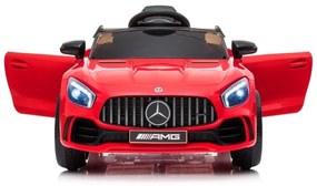 LEANTOYS ELEKTRICKÉ AUTÍČKO MERCEDES GT R - NELAKOVANÉ - ČERVENÉ - 2021  MOTOR 2X45W BATÉRIA 1 x 12V4,5Ah