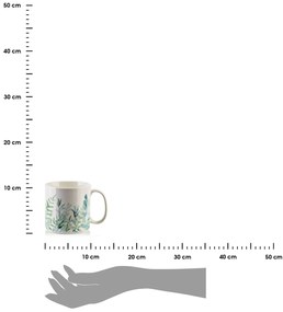 Porcelánový hrnček Eddy Leaves 500 ml