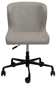 GLAM ČALÚNENÁ OFFICE STOLIČKA black/black