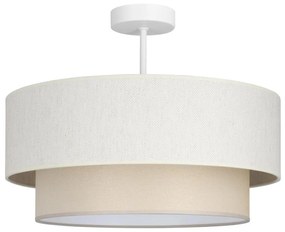 Prisadený luster NATIA 1xE27/60W/230V, krémový