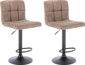 2x Barová stolička Hawaj CL-3232-1 Taupe (šedohnedá)
