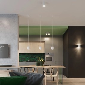 Nástenné svietidlo Orbis, 1x biele kovové tienidlo