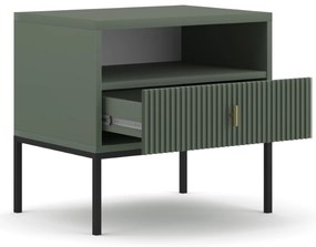 Noční stolek Maggiore 53,9 cm zelený/černý/zlatý