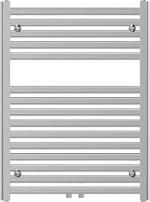 Mexen Hades, vykurovacie teleso 800x600 mm, 353 W, chrómová, W104-0800-600-00-01