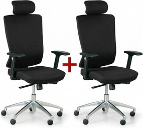 Kancelárska stolička NED F 1+1 ZADARMO, čierna