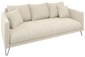 Krémová ženilková pohovka 200 cm Freya – Ropez