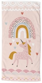 Ružovo-béžová plážová osuška 75x150 cm – Good Morning