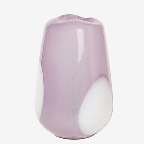 Broste Copenhagen Váza Ada Dot pastelovo fialová 26cm