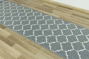Protišmykový behúň Clover - svetlo sivý