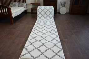 Behúň SKETCH F343 bielo / sivý trellis