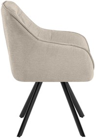 Jedálenská stolička Pettuli látka - krémová