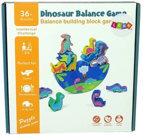Lean Toys Drevená arkádová hra - Dinosaury