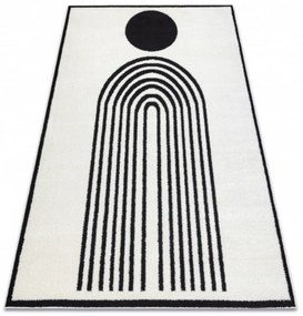 Kusový koberec Cercis krémovočierný 120x170cm