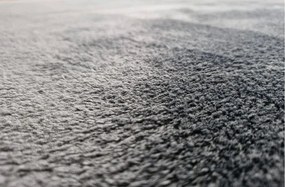 HU Koberec Plush Deluxe Antracitový Rozmer: 60x100 cm