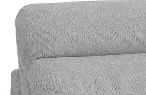 Rozkladacia pohovka na trvalé spanie Georgia, svetlo šedá látka