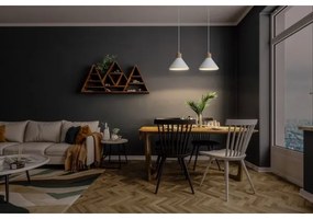 Ledvance - Luster na lanku DECOR PLASTER 1xE27/25W/230V pr. 22 cm sadra biela