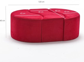 Stolička Alya Pouf Red