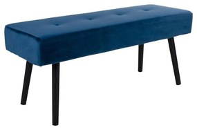 Dizajnová lavica Elaina, tmavomodrý zamat