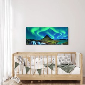 Obraz - Kirkjufell, Island (120x50 cm)