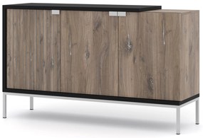 Skrinka 143 3D Toleo (dub flasgstaff + čierna + strieborná). Akcia -10%. Vlastná spoľahlivá doprava až k Vám domov. 1125129