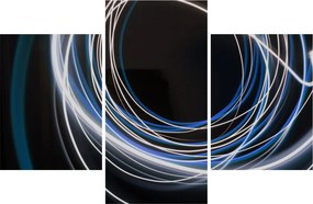 Obraz modrých liniek (90x60 cm)