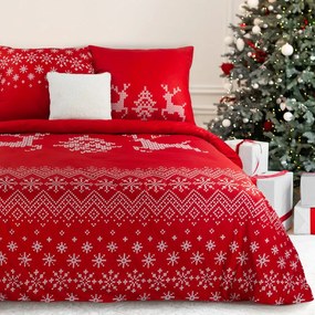 Dekorstudio Vianočné posteľné obliečky NOEL01 Rozmer posteľných obliečok: Šírka x Dĺžka: 140x200cm + 1ks 70x80 cm