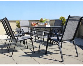 Záhradný stôl NEO 150 cm čierny