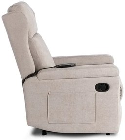 Masážne kreslo ANDREA, bežová látka