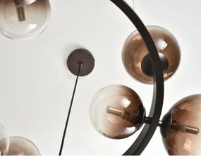Brilagi - LED luster na lanku MILLA 15xG9/3W/230V hnedá/dymová hnedá
