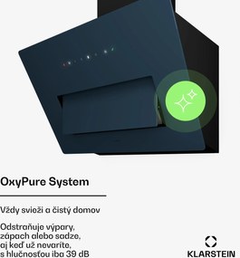 Klarstein SleekAir digestor, A+++, 717 m³/h, dotykové ovládanie, LED, 60 cm