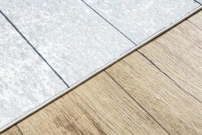 Protišmykový koberec / behúň ANDRE 33200 strieborný / béžový