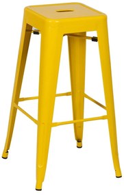 Žlté kovové barové stoličky v súprave 2 ks (výška sedadla 76,5 cm) – Ixia