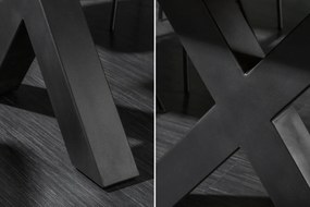 Jedálenský stôl MAMMUT 240 cm, X-nohy, 60 mm masívne akáciové drevo