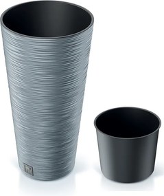 Plastový kvetináč DFRH250 25 cm - sivý betón