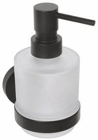 Sapho Sapho, X-ROUND BLACK dávkovač mydla 200ml, mliečne sklo, čierna matná, XR103B