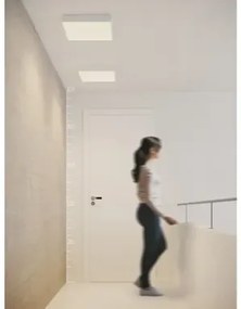 LED stropné svietidlo Monza S 30 CCT biela s diaľkovým ovládačom
