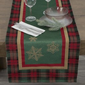 VIANOČNÝ GOBELÍNOVÝ BEHÚŇ NA STÔL STAR 45X140 CM VZOROVANÝ