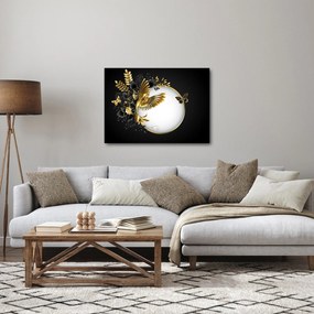 Obraz - Guľa so zlatými motívmi (70x50 cm)