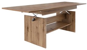 Rozkladací jedálenský stôl Likud (dub artisan) (pre 4-6 osôb). Vlastná spoľahlivá doprava až k Vám domov. 1116383