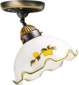 Kolarz 731.10.116 - Prisadený luster NONNA 1xE27/75W/230V, priemer 20 cm, s motívom citrónov